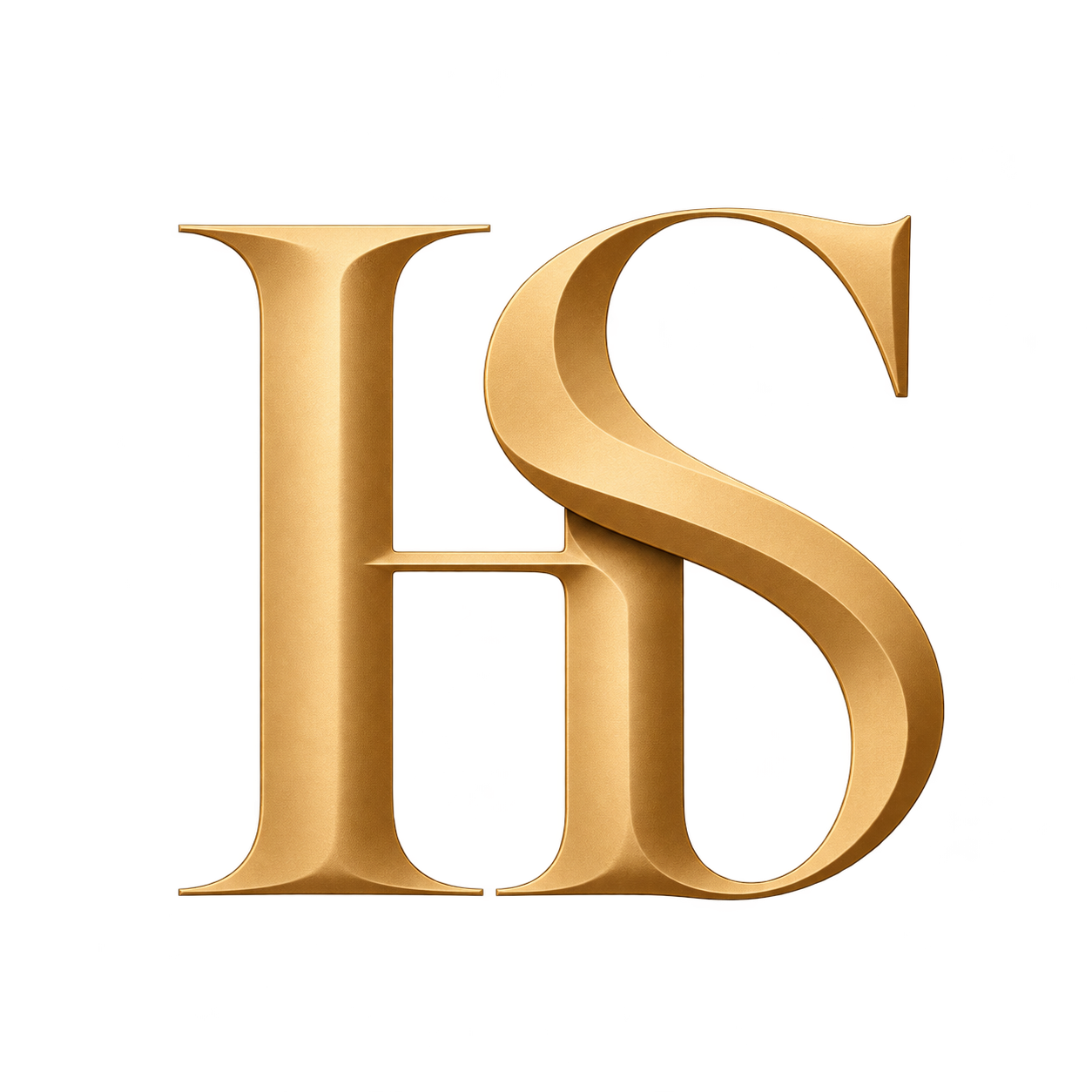 Heirest Stone gold HS monogram